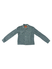Levis Mens Stone Green Cord Trucker Jacket