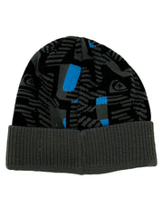 Quiksilver Mens Black, Grey & Blue Beanie