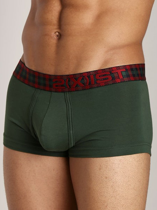 2(x)ist Mountain View Green One No-Show Trunk