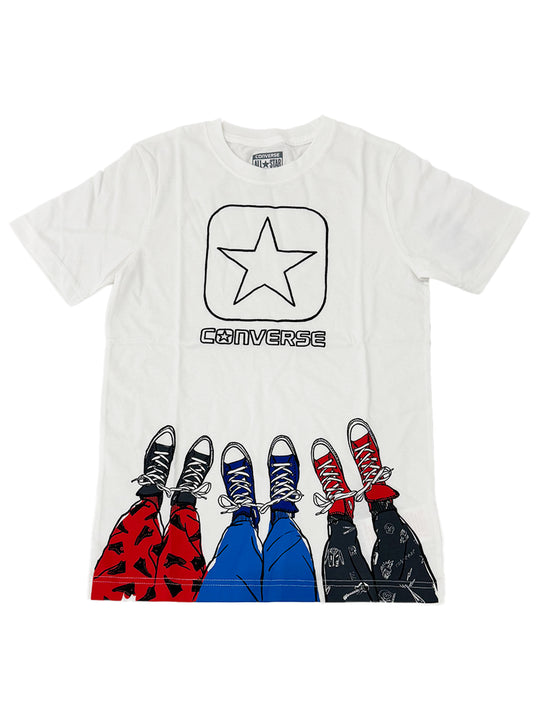 Converse Kids White Shoe Tee