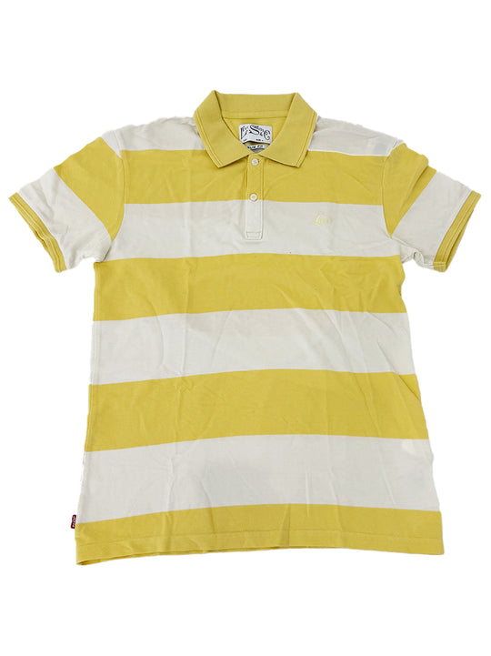 Levis Yellow White Polo Shirt