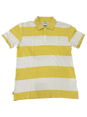 Levis Yellow White Polo Shirt