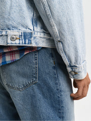 GANT DENIM TRUCKER JACKET LIGHT BLUE