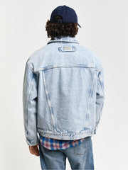 GANT DENIM TRUCKER JACKET LIGHT BLUE