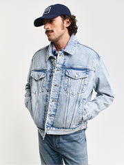 GANT DENIM TRUCKER JACKET LIGHT BLUE