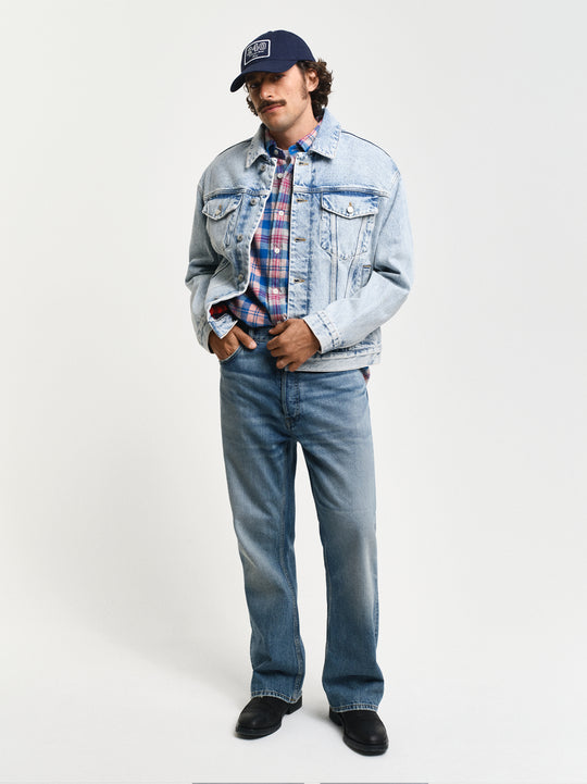 GANT DENIM TRUCKER JACKET LIGHT BLUE