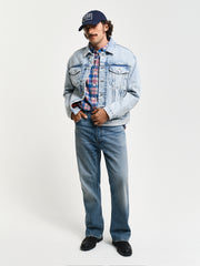 GANT DENIM TRUCKER JACKET LIGHT BLUE