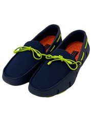 Swims Navy & Green Braided Lace Loafer