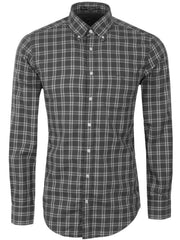 GANT Dark Grey Melange Long Sleeve Shirt