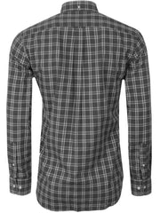 GANT Dark Grey Melange Long Sleeve Shirt