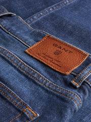 GANT Mid Blue Worn In Jeans