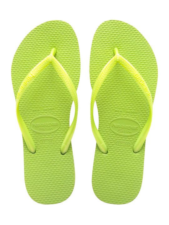 Havaiana Slim Lime Green Flip Flops
