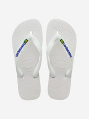Havaiana Brasil White Logo Flip Flops