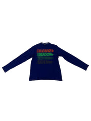 Armani Mens Blue Crew Neck T-Shirt