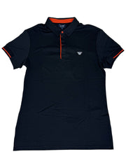 Armani Mens Black Polo Shirt