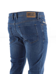 Diesel Mens Washed Blue Jeans