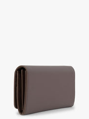 Valentino Olive Taupe Trifold Wallet