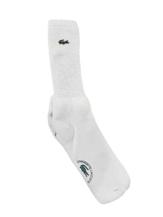 Lacoste White Croco Cotton Socks