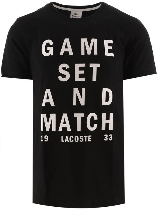 Lacoste White Slogan T-Shirt