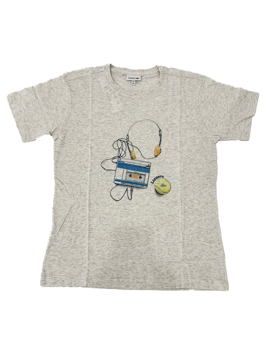 Lacoste Grey Croc Logo T-Shirt