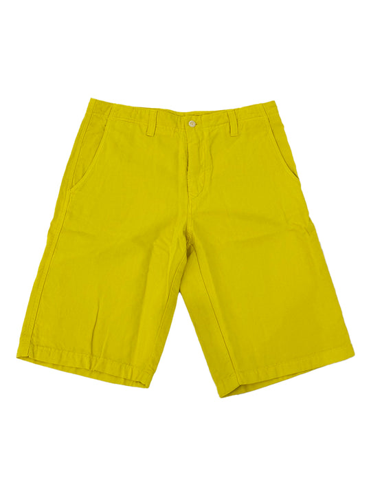 Lacoste Yellow Brushed Bermuda Shorts
