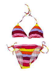 Lacoste Yellow Pink Swimming Costume