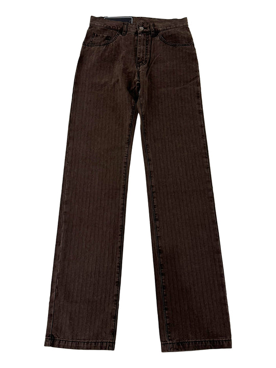 Lacoste Brown Five Pocket Jean