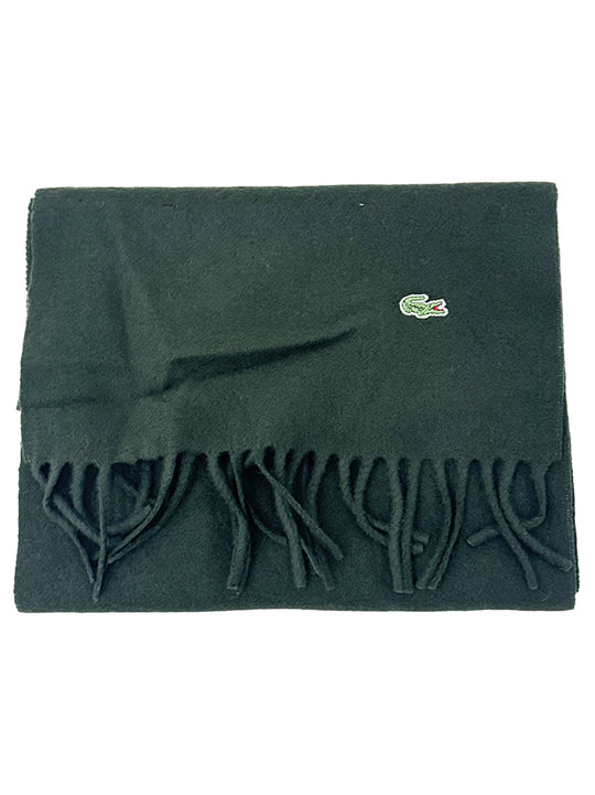 Lacoste Green Croco Logo Scarf