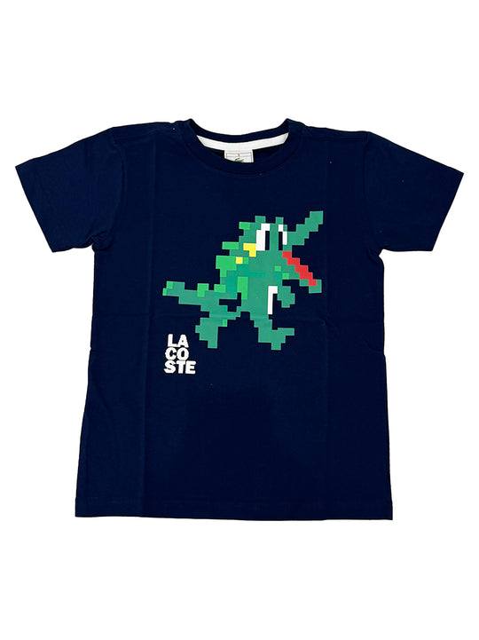 Lacoste Navy Short Sleeve Croc T-Shirt