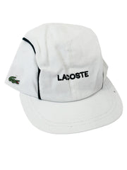 Lacoste White Elasticated Baseball Cap