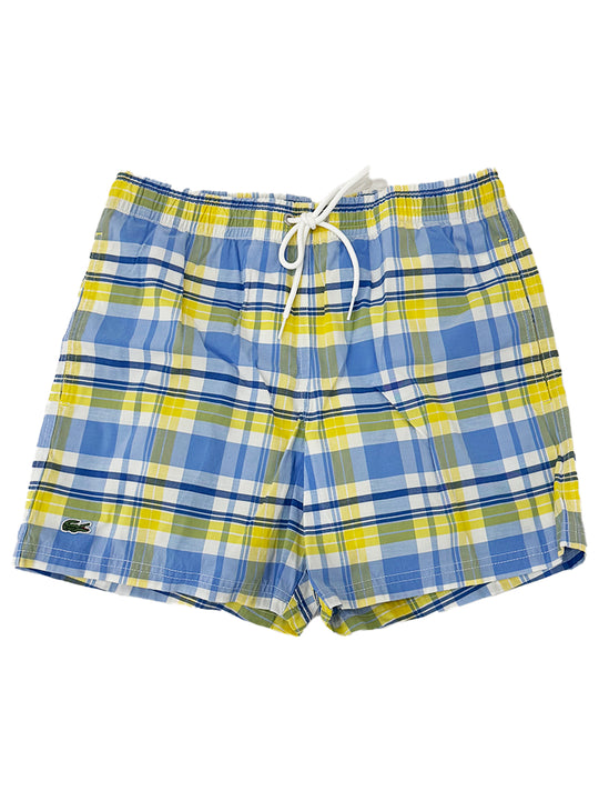 Lacoste Yellow Light Blue SW4 Swim Shorts