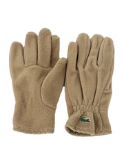 Lacoste Beige Croco Logo Gloves