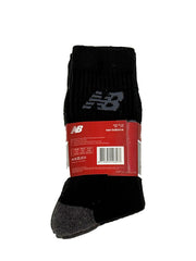 New Balance Mens Black & Grey 3 Pack Socks