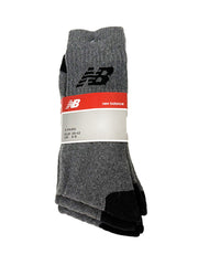 New Balance Mens Grey & Black Socks