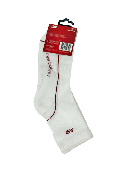 New Balance White & Red 2 Pack Long Socks