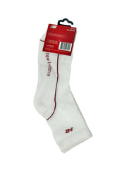 New Balance White & Red 2 Pack Long Socks