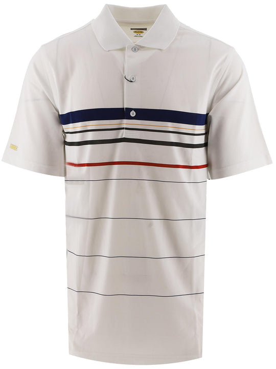 Greg Norman Mens White & Navy Polo Shirt