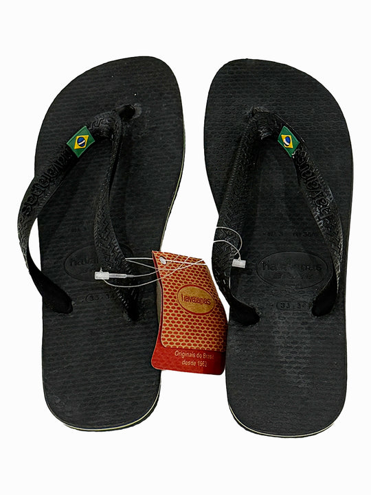 Havaianas Black Brasil Flip Flops