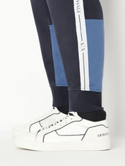 Armani Exchange Navy Branded Jogging Pants