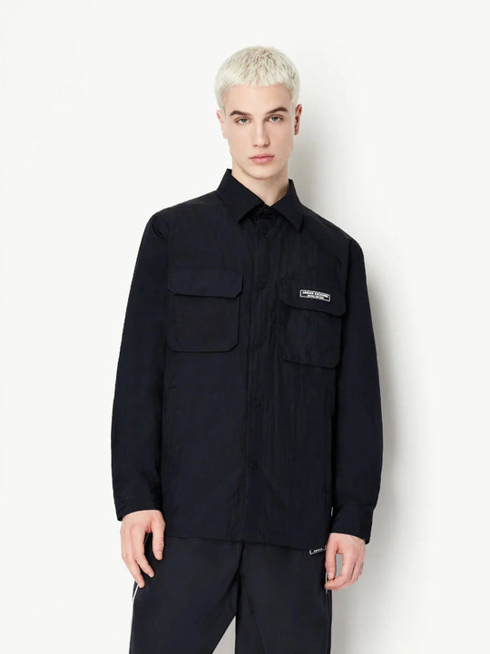 Armani Exchange Deep Navy Branded Shirt