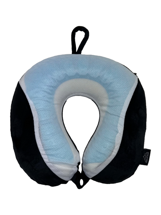 Chiller Memory Foam Travel Pillow Black