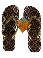 Havaianas Dark Brown High Light Flip Flops