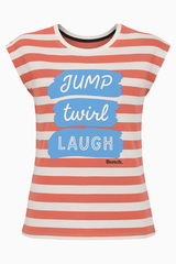 Bench White/Pink Stipe T-shirt