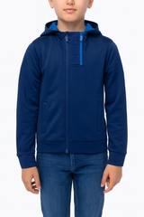 Bench Navy Tricot Double Zip Track Top