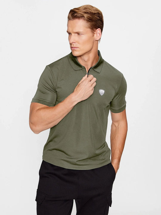 EA7 Mens Beetle Logo Series Polo Shirt