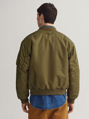 Gant Hunter Green Reversible Bomber Jacket