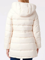 Gant Cream Long Down Jacket