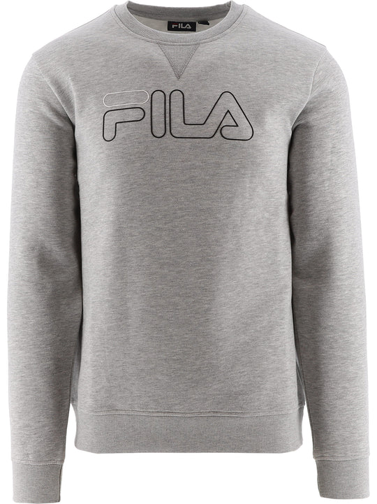 Fila Light Grey Marl Jude Graphic Sweatshirt