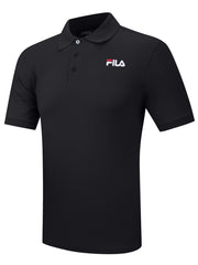 Fila Black Otis Graphic Polo Shirt