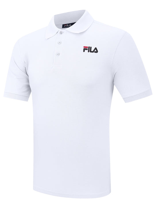 Fila White Otis Graphic Polo Shirt